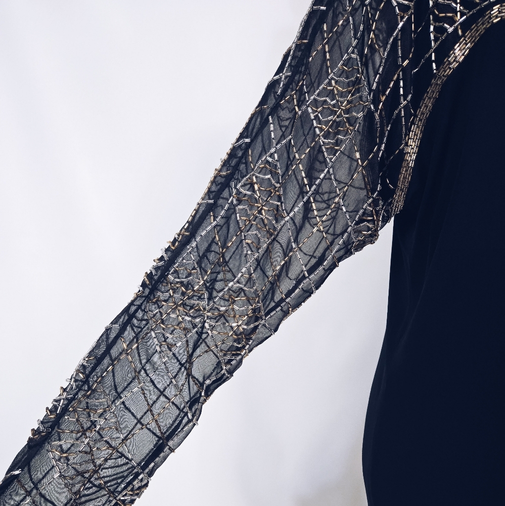 Veena Vintage Beaded Cocktail Dress - Picture 10 of 14